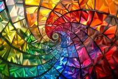 Spiral Fractal Mosaic Background Wallpaper Product Image 1