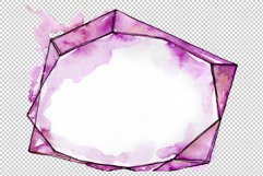 Crystals pink and blue Watercolor png Product Image 2