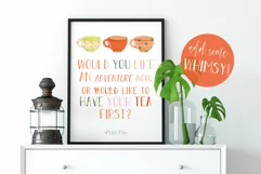 Coffee & Tea Mugs & Cups Watercolor Clip Art Sublimation Product Image 2