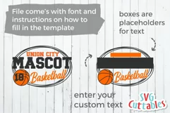 Basketball SVG | Basketball Template 0039 | Shirt Design Product Image 2