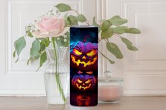 3D Halloween Pumpkins Tumbler Wrap Sublimation Design Product Image 3