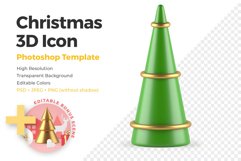 Christmas Tree Minimalist 3D Illustration Product Image 1