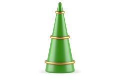 Christmas Tree Minimalist 3D Illustration Product Image 4