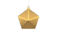Polygonal Christmas Bauble 3d Illustration Product Image 3
