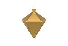 Polygonal Christmas Bauble 3d Illustration Product Image 2