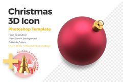Christmas Ball 3D Illustration Product Image 1