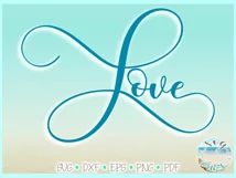 Love Horizontal Wood Sign SVG Dxf Eps Png PDF Product Image 2