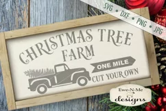 Christmas Tree Farm Old Truck Cut Your Own SVG DXF Files Product Image 1