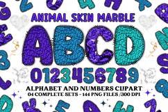 Animal Skin Alphabet png clipart, Texture letters doodle Product Image 1