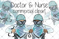 Medical clipart - Nurse clipart - Doctor clipart - Hospital Product Image 1