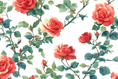 Rose Pattern Background Wallpaper Product Image 1