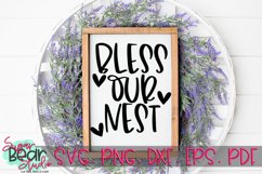 Bless Our Nest - A Quote SVG Product Image 1