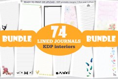 Bundle 74 KDP Interiors lined journals. Product Image 1