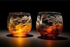 Ornamental Tea ceremony glasses. Generate Ai Product Image 1