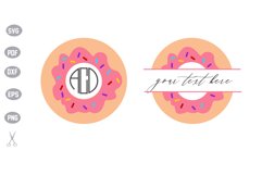 Donut Monogram SVG Product Image 1