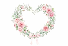Watercolor Heart Shape Filled with Pink Product Image 1