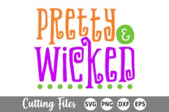Halloween SVG | Witch SVG | Pretty and Wicked SVG Product Image 2
