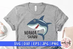 Mama shark - Mother SVG EPS DXF PNG Cutting File Product Image 1