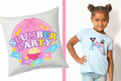 African American Pyjama Girls, Slumber party clipart Product Image 4