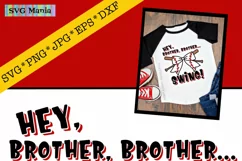 Baseball Sister Shirt SVG File, Cute Baseball Sister SVG Product Image 2