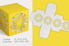 Round Ornaments Cuttable Favor Box Repeating Holes SVG Product Image 1