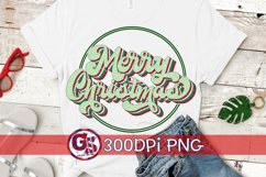 Retro Merry Christmas PNG for Sublimation Printing Product Image 1