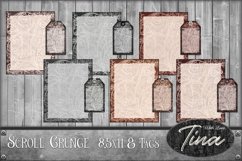 12pcs Light Scroll Grunge Pages Earth Shade Colors Product Image 1