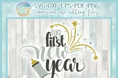 Baby First New Years Holiday SVG DXF EPS PNG files Product Image 4