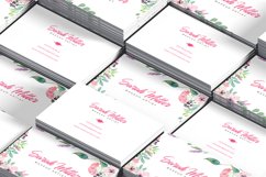 Floral Minimalist Business Card Template Product Image 2