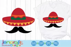 Cinco de Mayo Svg Sombrero and Mustache Svg Sombrero Svg Product Image 1