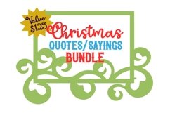 Christmas Quote/Saying Word BUNDLE 170 SVG Cut Files Product Image 1