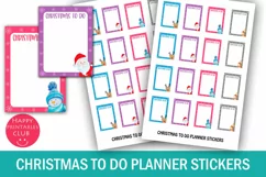 Christmas To Do List Planner Stickers I Holiday Stickers Product Image 1