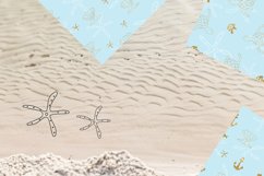 Nautical Digital Paper, Marine Beach Backgrounds Product Image 2