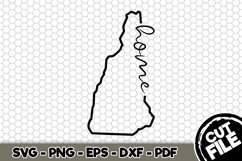 New Hampshire Home Border - SVG Cut File n657 Product Image 1