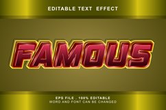 famous Text Effects editable words and fonts can be replac Product Image 1