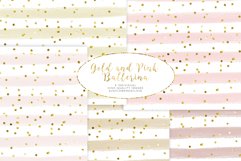 Blush and Gold Watercolor Backdrop Product Image 1
