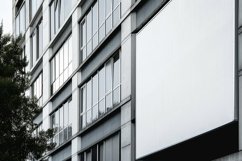 Sign Board Mockup on Building Wall Product Image 2