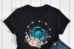 Crab with Seashells Ocean Wreath Sublimation Product Image 2