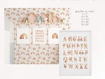 Watercolor nursery alphabet print -INSTANT DOWNLOAD Product Image 7