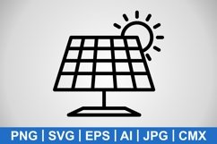 Vector Solar Panel Icon Product Image 1