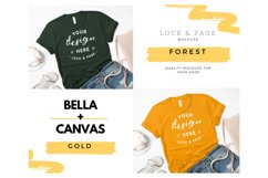 Bella Mockup Bundle 3001 T-Shirt Bundle Heather Women's Wear Product Image 3