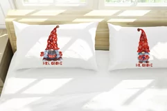 Couple shirts. Gnomes Christmas. Couple Christmas Product Image 3