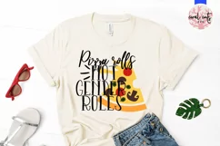 Pizza rolls not gender roles - Women Empowerment EPS SVG DXF Product Image 2