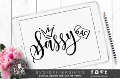Sassy AF SVG | Funny SVG Cut File Product Image 1