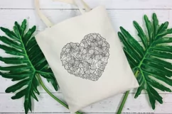 Heart SVG | Zentangle Heart SVG | Flower SVG | Love SVG Product Image 6