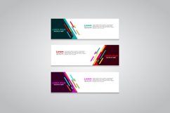 Vector abstract design banner web template. Product Image 1