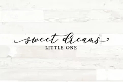 Sweet Dreams Little One Nursery Farmhouse Home sign svg Product Image 2