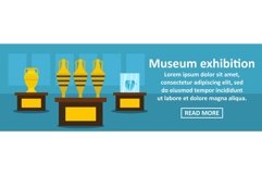 Museum exhibition banner horizontal concept Product Image 1