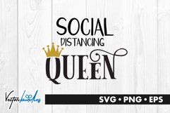 Social distancing queen quote svg Product Image 1