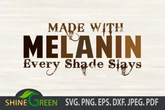 Melanin SVG Every Shade Slays Black Woman SVG Black Girl SVG Product Image 2